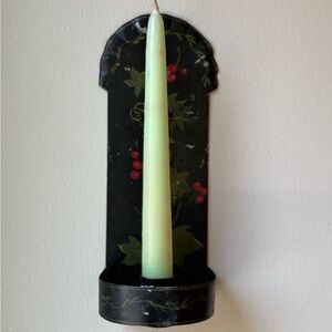 Vintage Toleware Candle Sconce